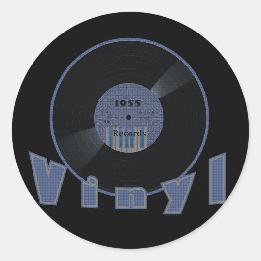 Étiquette du disque 1955 du VINYLE 33 t/mn (Devant)