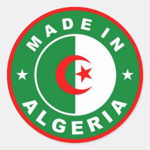 étiquette du drapeau algérien