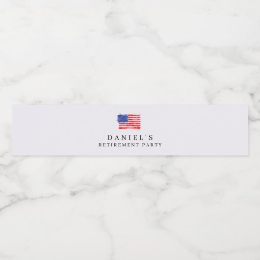 Étiquette du drapeau américain (Étiquettes simples)