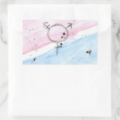 Étiquette du drapeau de la Fierté transgenre TROS (Sac)