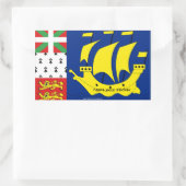 Étiquette du drapeau de Saint-Pierre-Miquelon (Sac)