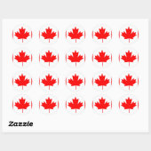 étiquette du drapeau du canada (Feuille)