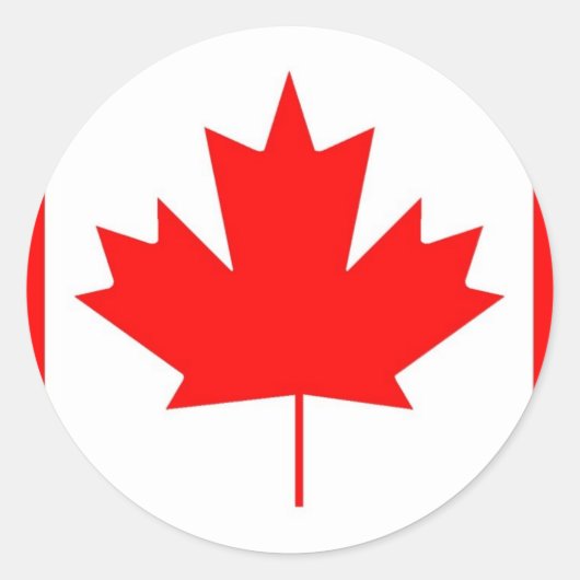 étiquette du drapeau du canada (Devant)