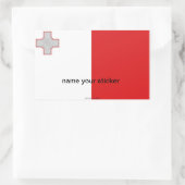 Étiquette du drapeau maltais de Malte (Sac)