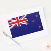 Étiquette du drapeau néo-zélandais (Enveloppe)