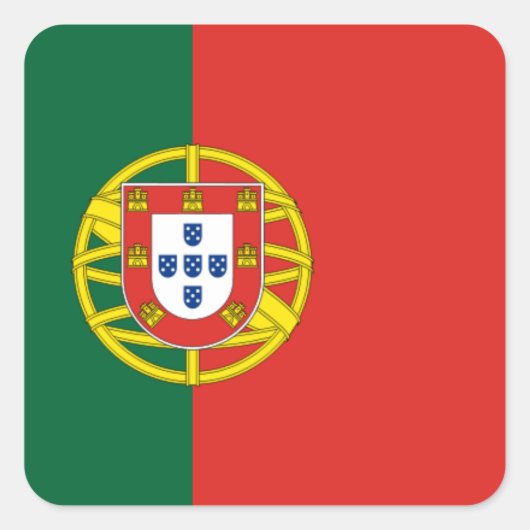 Étiquette du drapeau portugais (Devant)
