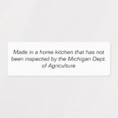 Étiquette du droit du chalet (Design 2)