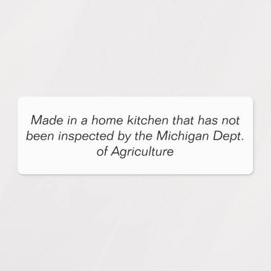 Étiquette du droit du chalet (Design 2)