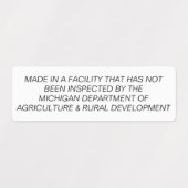 Étiquette du droit du chalet (Design 1)