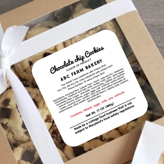 Étiquette du droit du chalet du Maryland