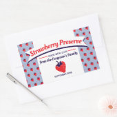 Étiquette du étiquette de la confiture de fraises  (Enveloppe)