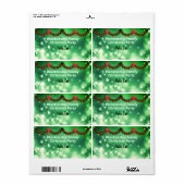 Étiquette du Étiquette de papier de la Garland et (Feuille entière)