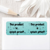 Étiquette du étiquette de sceau de produit étanche (En situation)