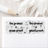 Étiquette du étiquette de sceau de produit étanche (En situation)