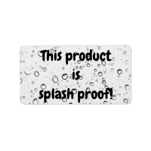 Étiquette du étiquette de sceau de produit étanche