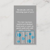 Étiquette du fabriquant ou carte de visite de (Dos)