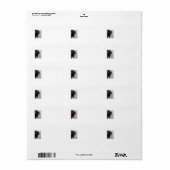 Étiquette du laboratoire de chocolat (Feuille entière)