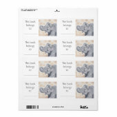 Étiquette du livre Asian Elephant (Feuille entière)
