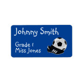 Étiquette du livre de football de l'enfant (Devant)