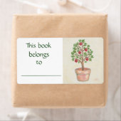 Étiquette du livre de l'arbre de grenade (En situation)