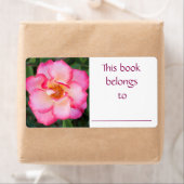 Étiquette du livre Rose (En situation)