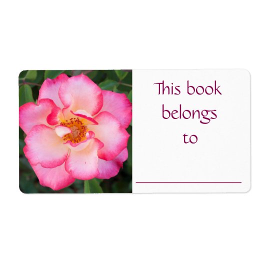Étiquette du livre Rose (Devant)