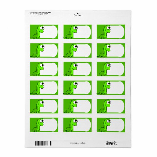 Étiquette du livre scolaire (Feuille entière)