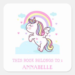 ÉTIQUETTE DU LIVRE : UNICORN & RAINBOW
