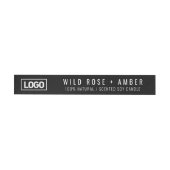 Étiquette du logo à bougie mince (Individuel)