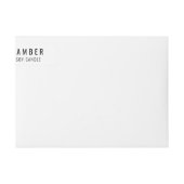 Étiquette du logo à bougie mince (Devant)