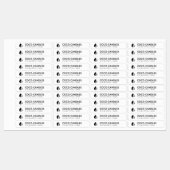 Étiquette du logo de la bougie fine (Feuille)