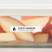 Étiquette du logo de la bougie fine (Apposé)