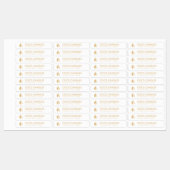 Étiquette du logo de la bougie fine (Feuille)