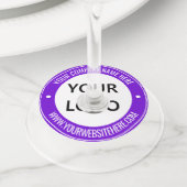 Étiquette du logo de l'entreprise Texte Vin d'entr (De près)