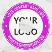 Étiquette du logo de l'entreprise Texte Vin d'entr (Dos)