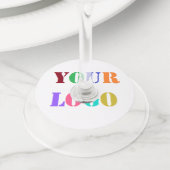 Étiquette du logo de votre entreprise Vin d'entrep (De près)