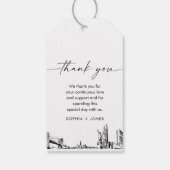 Étiquette du Mariage Skyline de New York (Dos)