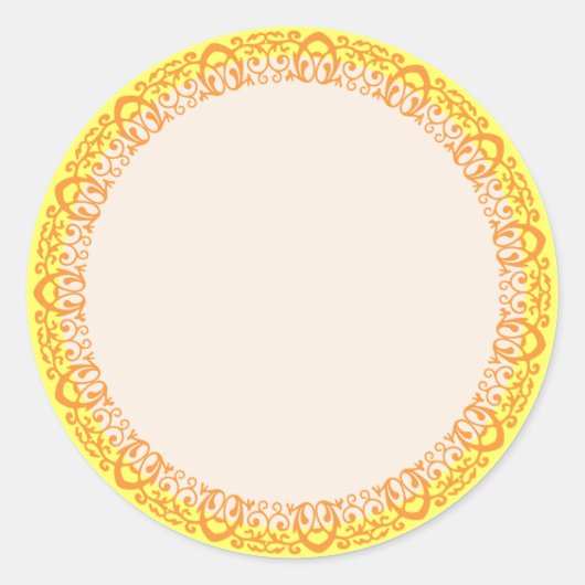 Étiquette du Modèle vierge à la frontière de la vi (Devant)