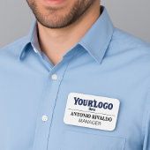 Étiquette du nom de la société magnétique - Insign