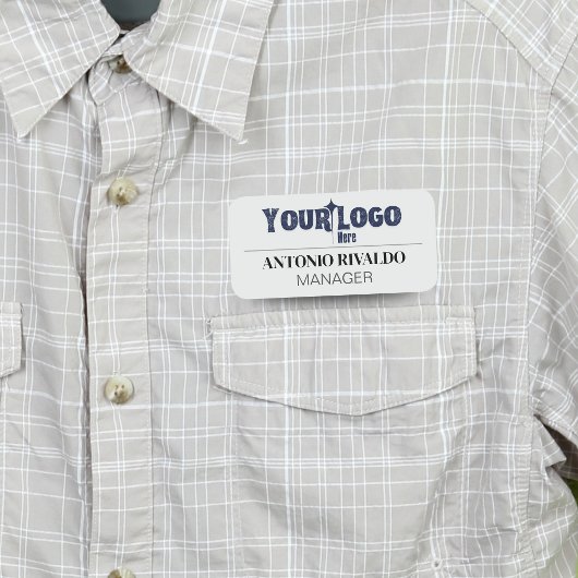 Étiquette du nom de la société magnétique - Insign