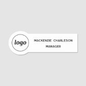 Étiquette du nom du personnel de l'employé magnéti (Devant)