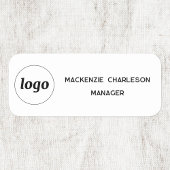 Étiquette du nom du personnel de l'employé magnéti