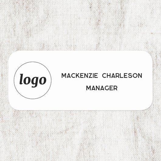 Étiquette du nom du personnel de l'employé magnéti