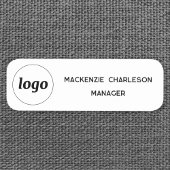 Étiquette du nom du personnel de l'employé magnéti