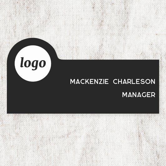 Étiquette du nom du personnel de l'employé magnéti