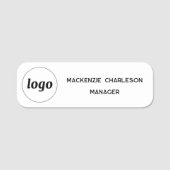 Étiquette du nom du personnel de l'employé magnéti (Devant)