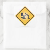 Étiquette du panneau d'avertissement de la gueule (Sac)