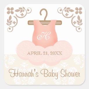 ÉTIQUETTE DU PARTI BALLERINA TUTU MONOGRAMMMMEE