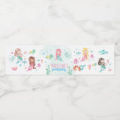 Étiquette du parti de la sirène, sirène (Étiquettes simples)