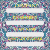 ÉTIQUETTE DU PERSONNEL STICKER POUR L'ENTREPRISE (Devant)